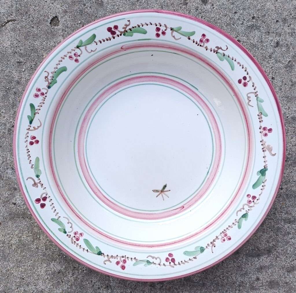 Plat creux 31 cm, prof. 4 cmdécor Emma